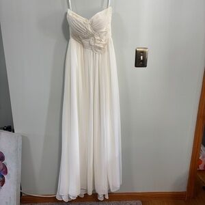 Bari Jay ivory Strapless Dress size 4